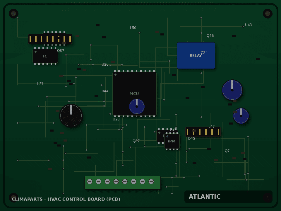 Carte électronique principale Atlantic Atom — Réf. 087596