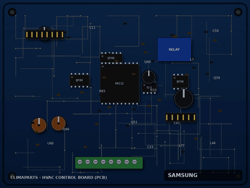 Carte affichage Samsung AR18TXHYAWKNEU LED display